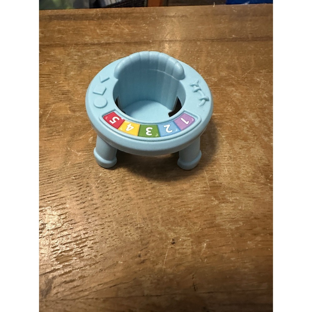 2019 Fisher Price Loving Family Dollhouse Blue Exersaucer for Baby Doll Nursery